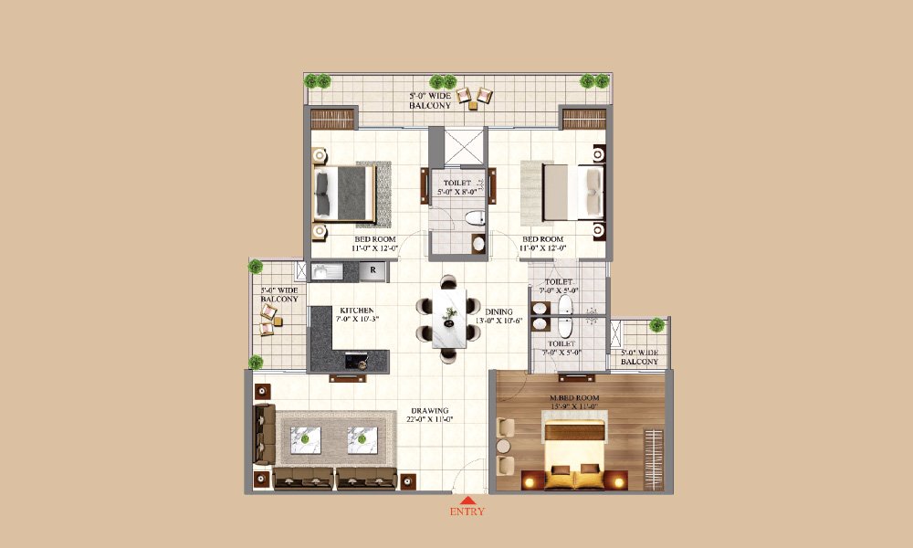 Aigin floorplan