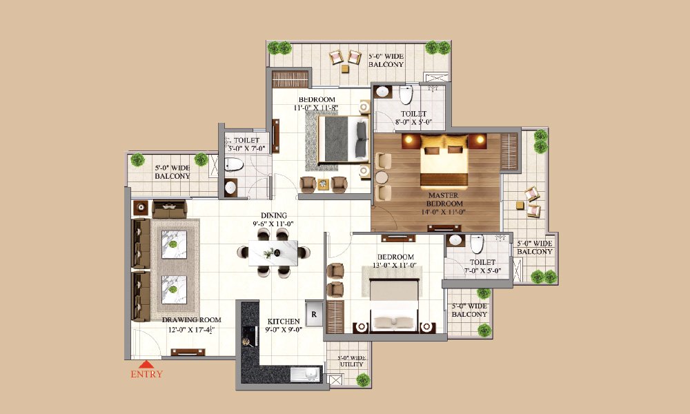 Aigin floorplan