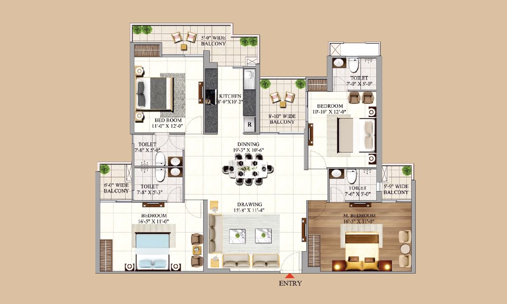 Aigin floorplan