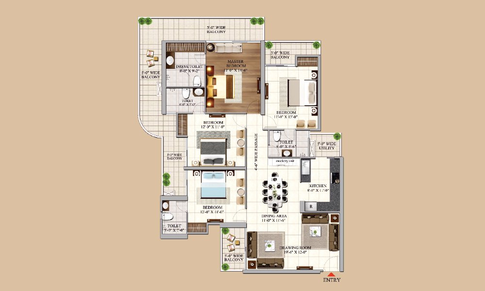 Aigin floorplan